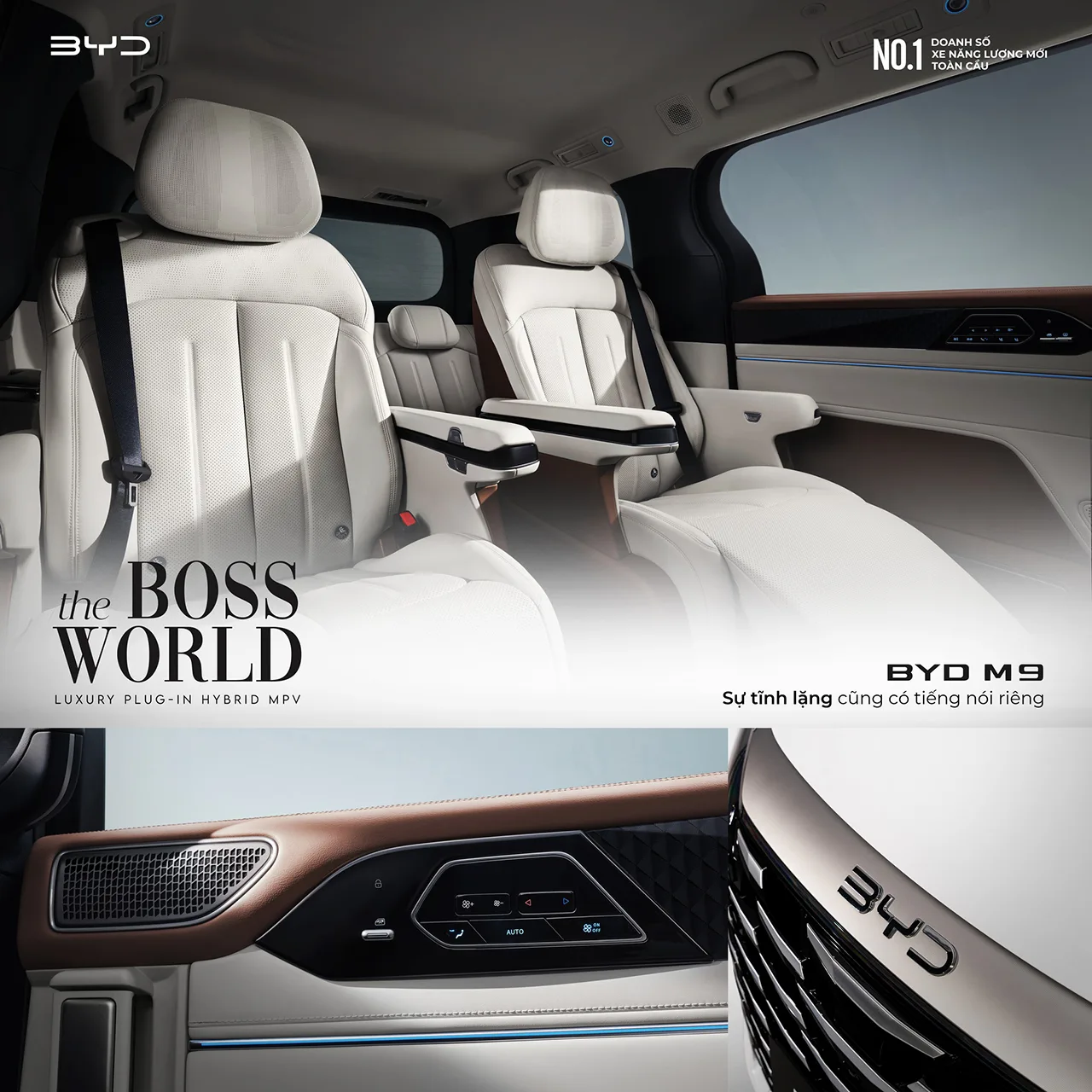 KHOANG GHẾ BYD M9 - NƠI QUYỀN LỰC TRỞ NÊN TĨNH LẶNG